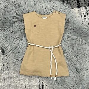 KIDWILD Organics Baby Girls Fawn Brown Organics Field Dress Size 18-24 Month NEW
